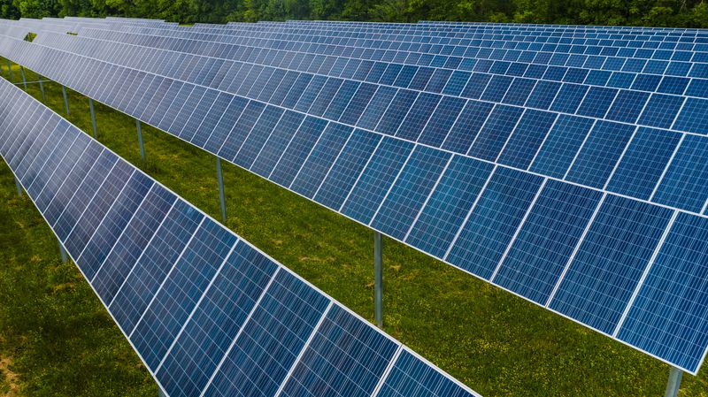 Solar panels renewable energy