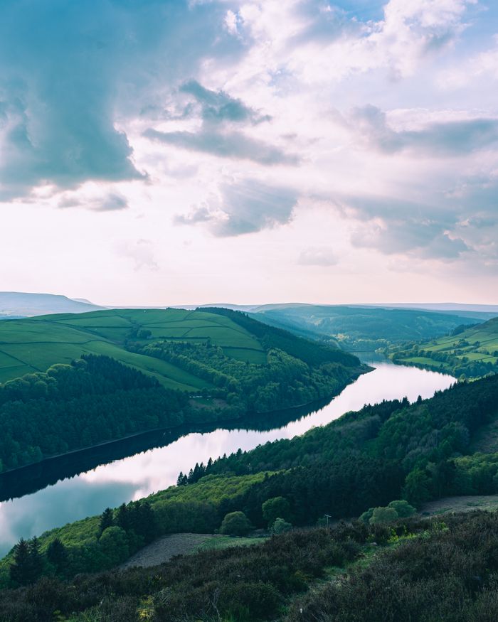 River winding through a green valley